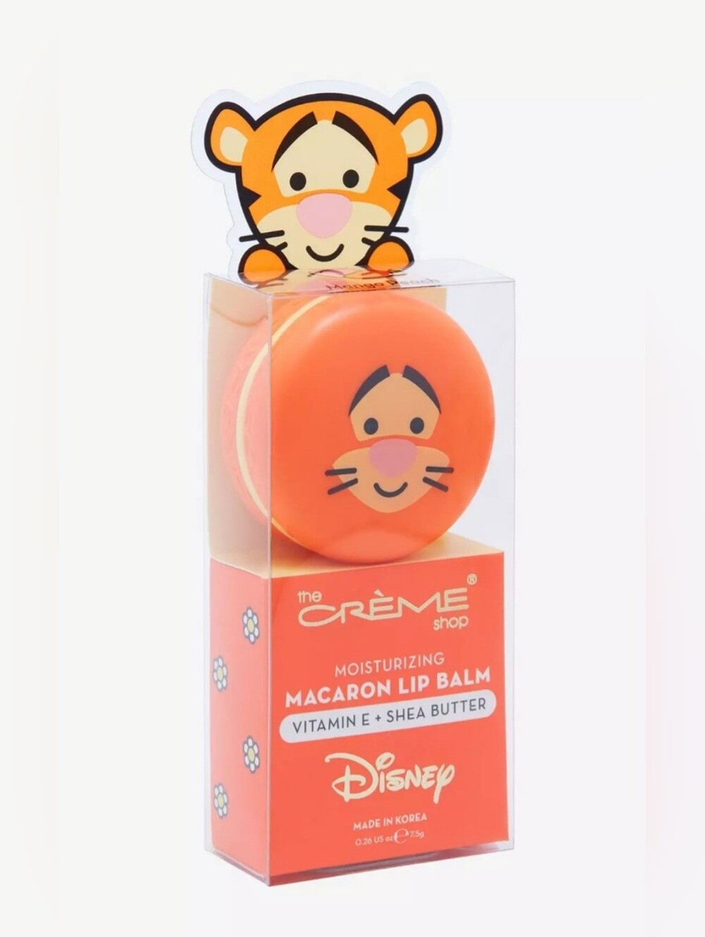 Disney Tigger The Crème Shop Macaron Lip Balm Vitamin E Shea Butter NIB K Beauty - Picture 4 of 6